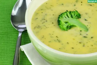 Brokolicová polievka s nivou recept